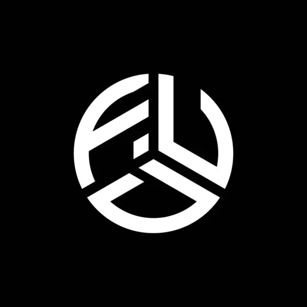 Diseño Del Logotipo Letra Fud Sobre Fondo Blanco Fud Iniciales — Vector de stock