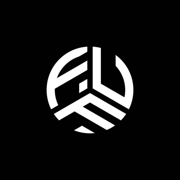 Diseño Del Logotipo Letra Fuf Sobre Fondo Blanco Fuf Iniciales — Archivo Imágenes Vectoriales