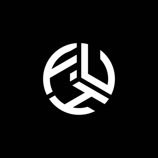 Projekt Logo Litery Fuh Białym Tle Fuh Twórcze Inicjały Koncepcja — Wektor stockowy