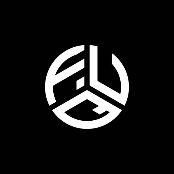 Fuq Letter Logo Ontwerp Witte Achtergrond Fuq Creatieve Initialen Letter — Stockvector
