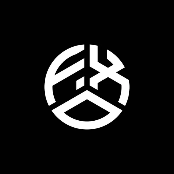 Fxo Lettre Logo Design Sur Fond Blanc Fxo Initiales Créatives — Image vectorielle