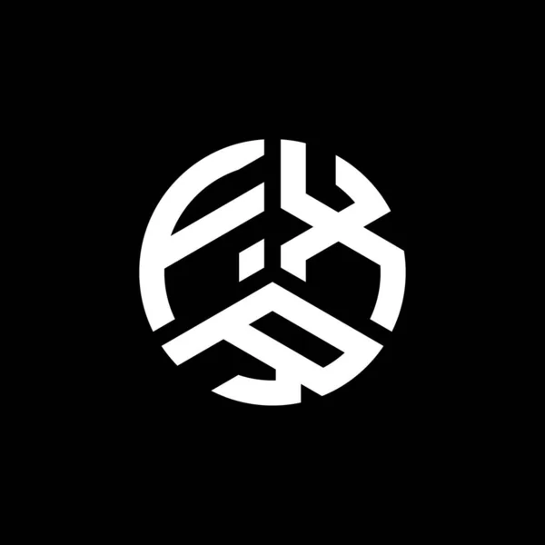 Beyaz Arka Planda Fxr Harf Logosu Tasarımı Fxr Yaratıcı Harflerin — Stok Vektör
