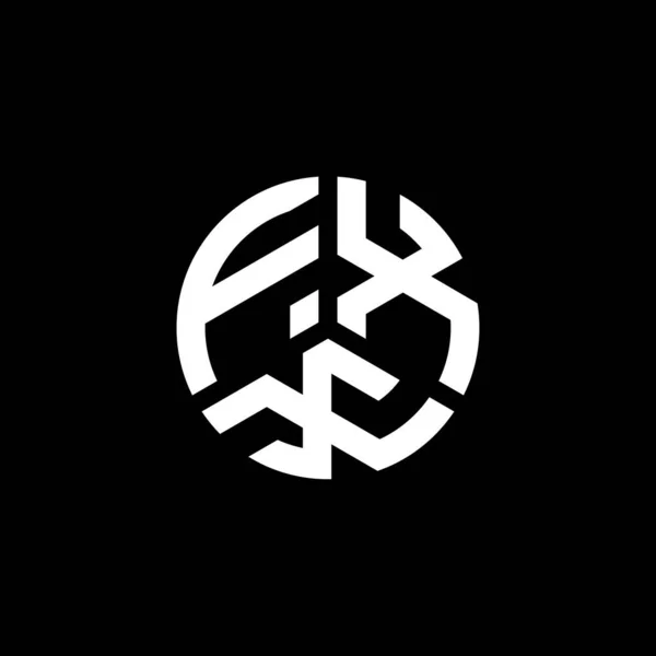Beyaz Arkaplanda Fxx Harfli Logo Tasarımı Fxx Yaratıcı Harflerin Baş — Stok Vektör