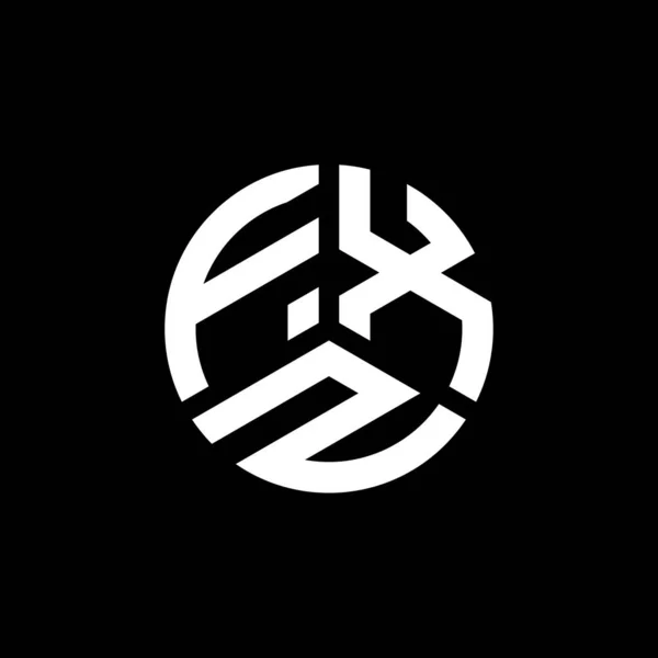 Fxz Lettre Logo Design Sur Fond Blanc Fxz Initiales Créatives — Image vectorielle
