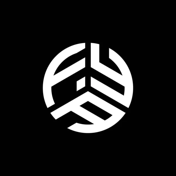 Logo Lettera Fya Disegno Sfondo Bianco Fya Creativo Iniziali Lettera — Vettoriale Stock