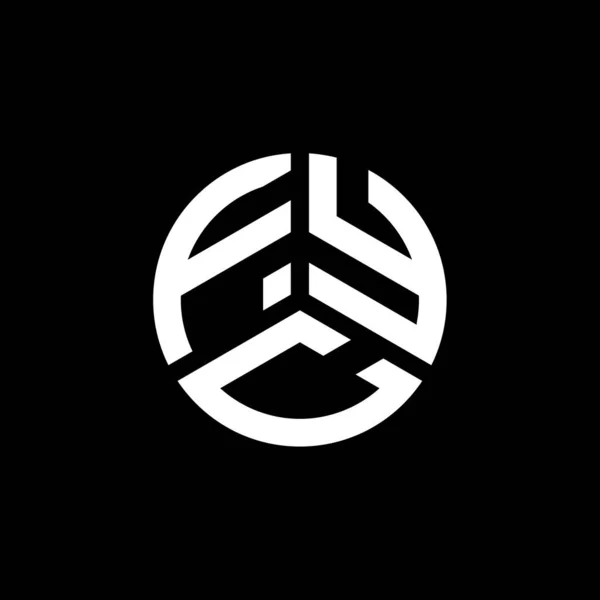 Fyc Letter Logo Design White Background Fyc Creative Initials Letter — Stock Vector