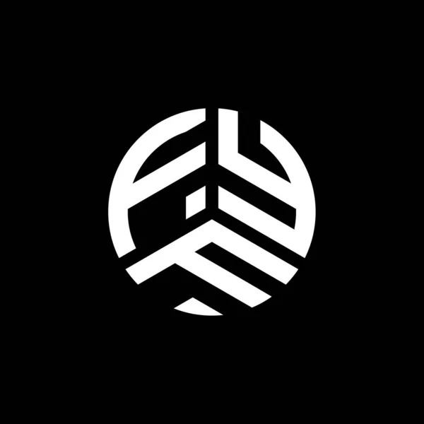 白を基調としたFyf手紙のロゴデザイン Fyfクリエイティブイニシャルレターロゴコンセプト Fyf手紙デザイン — ストックベクタ