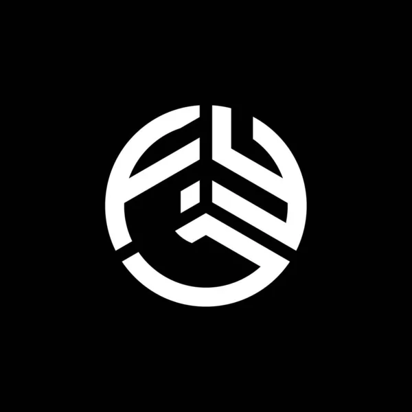 Diseño Del Logotipo Letra Fyl Sobre Fondo Blanco Fyl Iniciales — Archivo Imágenes Vectoriales