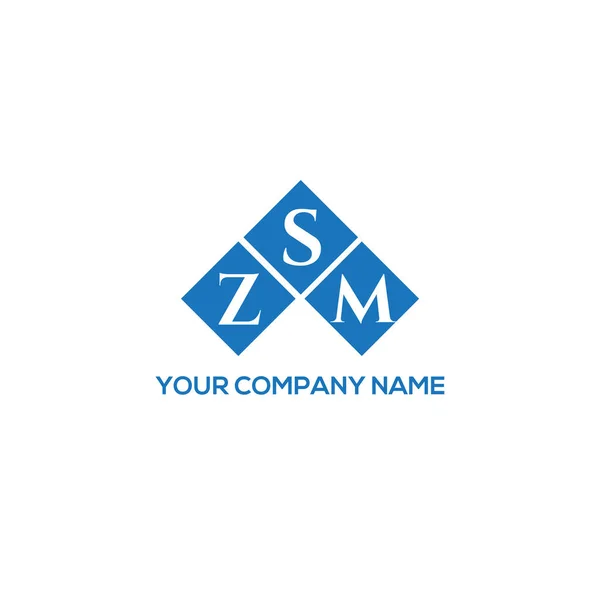 Szmxza Carta Logotipo Design Fundo Preto Xza Iniciais Criativas Conceito — Vetor de Stock