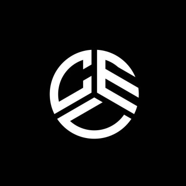 Beyaz arka planda CEV harf logosu tasarımı. CEV yaratıcı harflerin baş harfleri logo kavramı. CEV harf tasarımı.