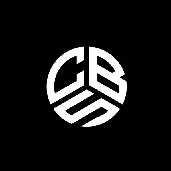 Cbs Brev Logotyp Design Vit Bakgrund Cbs Kreativa Initialer Brev — Stock vektor