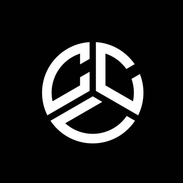 Diseño Del Logotipo Letra Ccv Sobre Fondo Blanco Ccv Iniciales — Vector de stock