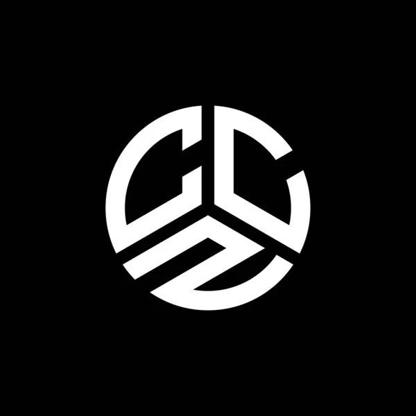 Ccz Logo Ontwerp Witte Achtergrond Ccz Creatieve Initialen Letter Logo — Stockvector
