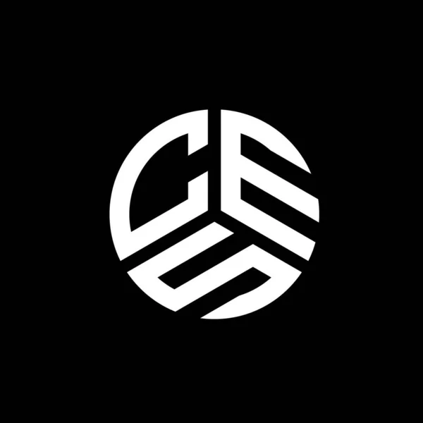白い背景にCes文字のロゴデザイン Cesクリエイティブイニシャルレターロゴコンセプト Ces文字デザイン — ストックベクタ