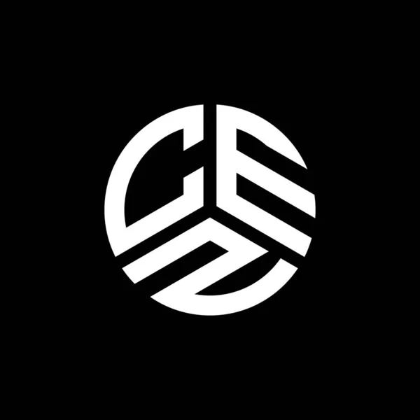 Cez Bokstav Logotyp Design Vit Bakgrund Cez Kreativa Initialer Brev — Stock vektor