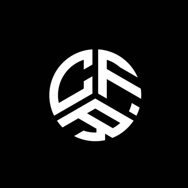 Projekt Logo Litery Cfr Białym Tle Koncepcja Logo Kreatywnych Inicjałów — Wektor stockowy