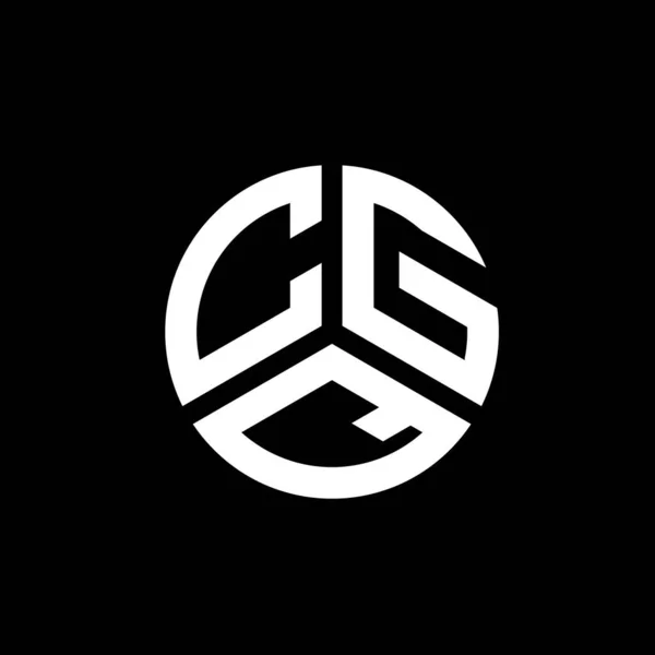 Diseño Del Logotipo Letra Cgq Sobre Fondo Blanco Cgq Iniciales — Vector de stock