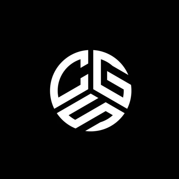 Beyaz Arka Planda Cgs Harfi Logo Tasarımı Cgs Yaratıcı Harf — Stok Vektör
