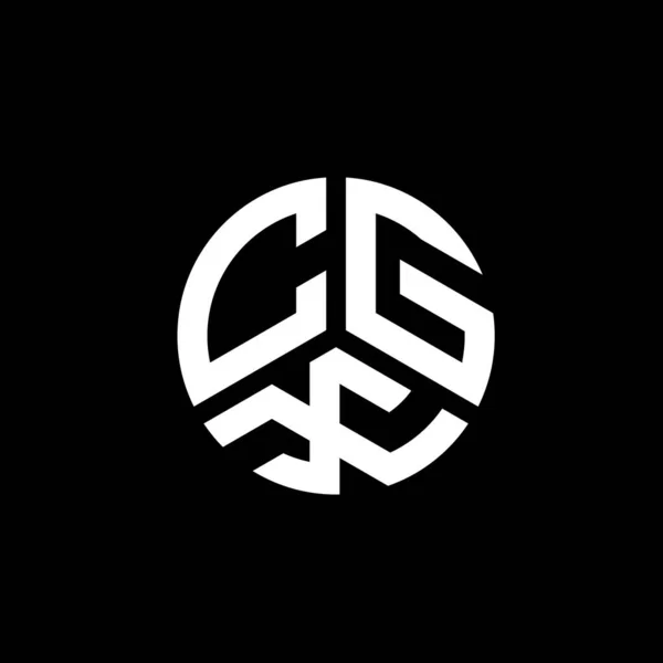 ホワイトを基調としたCgxレターロゴデザイン Cgxクリエイティブイニシャルレターロゴコンセプト Cgxレターデザイン — ストックベクタ
