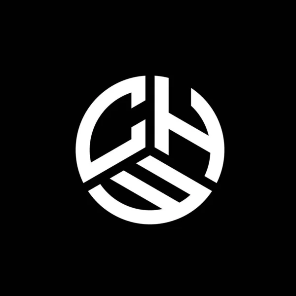 Σχεδιασμός Λογότυπου Γραμμάτων Chw Λευκό Φόντο Chw Δημιουργική Αρχικά Γράμμα — Διανυσματικό Αρχείο