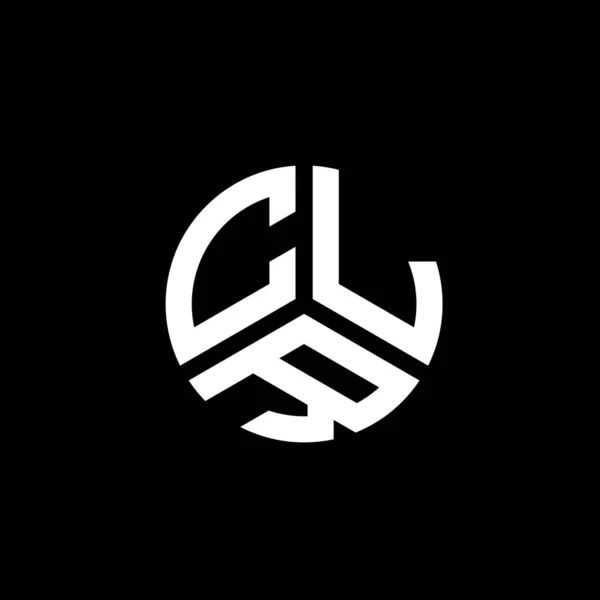 Diseño Del Logotipo Letra Clr Sobre Fondo Blanco Clr Iniciales — Archivo Imágenes Vectoriales