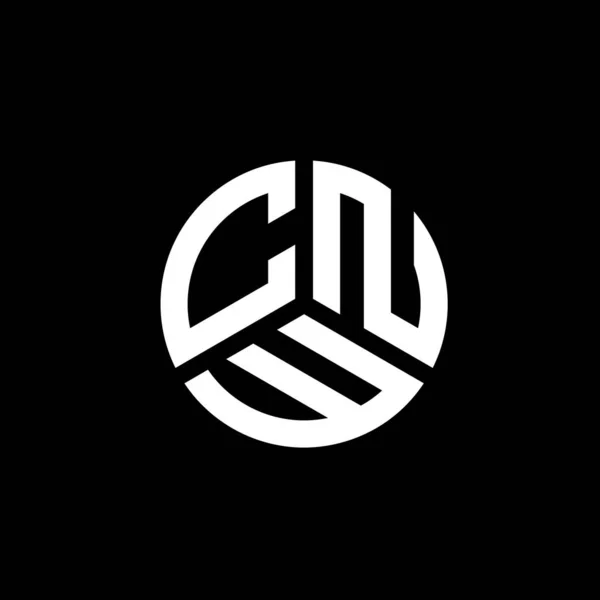 Cnw Lettre Logo Design Sur Fond Blanc Cnw Initiales Créatives — Image vectorielle