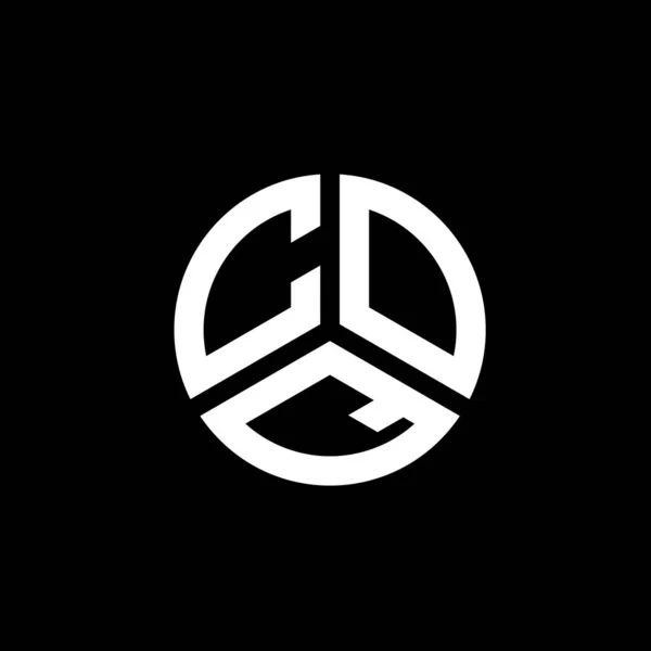 Логотип Буквы Coq Белом Фоне Концепция Логотипа Coq Creative Initials — стоковый вектор