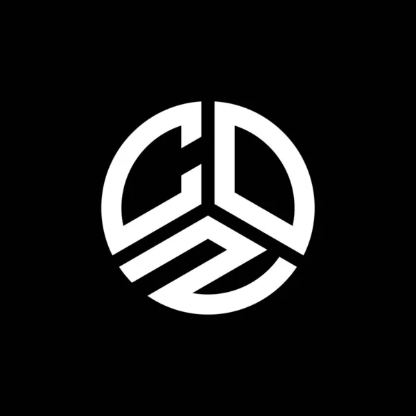 Coz Lettera Logo Disegno Sfondo Bianco Coz Creativo Iniziali Lettera — Vettoriale Stock