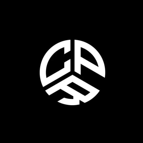 Design Logotipo Carta Cpr Fundo Branco Cpr Iniciais Criativas Conceito — Vetor de Stock