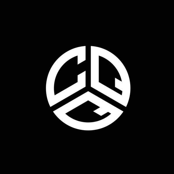 Cqq Letter Logo Ontwerp Witte Achtergrond Cqq Creatieve Initialen Letter — Stockvector