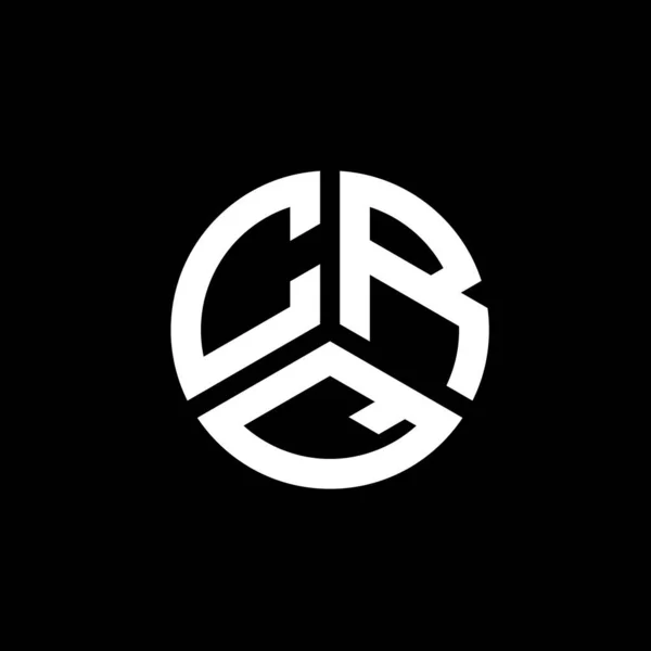 白い背景にCrqの手紙のロゴデザイン Crqクリエイティブイニシャルレターロゴコンセプト Crqレターデザイン — ストックベクタ