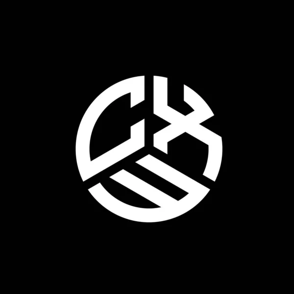 Σχεδιασμός Λογότυπου Γραμμάτων Cxw Λευκό Φόντο Cxw Δημιουργικό Πρωτότυπο Γράμμα — Διανυσματικό Αρχείο