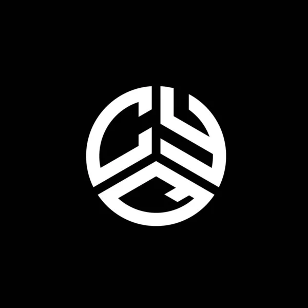 Cyq Brev Logotyp Design Vit Bakgrund Cyq Kreativa Initialer Brev — Stock vektor