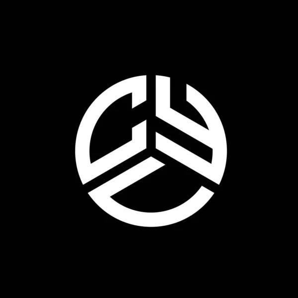 Σχεδιασμός Λογότυπου Γράμματα Cyv Λευκό Φόντο Δημιουργικά Αρχικά Cyv Έννοια — Διανυσματικό Αρχείο