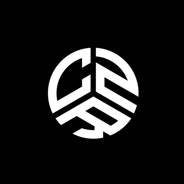 白い背景にCzrの手紙のロゴデザイン Czrクリエイティブイニシャルレターロゴコンセプト Czrレターデザイン — ストックベクタ