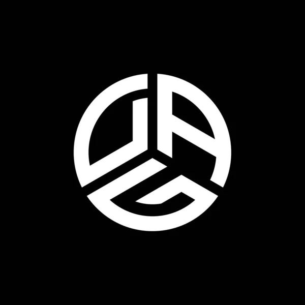 Beyaz Arkaplanda Dag Harfi Logo Tasarımı Dag Yaratıcı Harflerin Baş — Stok Vektör