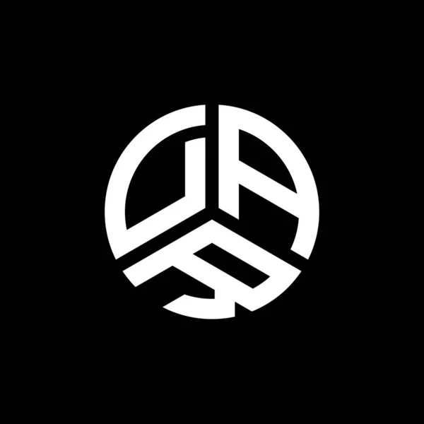 Dar Letter Logo Ontwerp Witte Achtergrond Dar Creatieve Initialen Letter — Stockvector