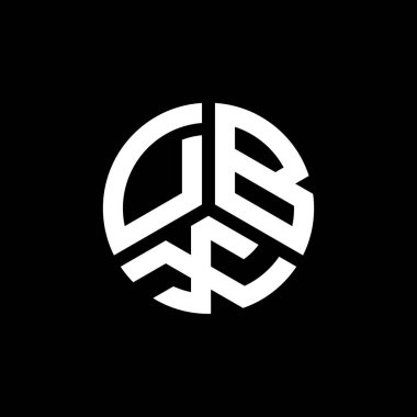 Beyaz arka planda DBX harfli logo tasarımı. DBX yaratıcı harflerin baş harfleri logo kavramı. DBX harf tasarımı.