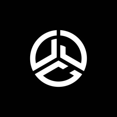 Beyaz arka planda DJC harf logosu tasarımı. DJC yaratıcı harflerin baş harfleri logo kavramı. DJC harf tasarımı.