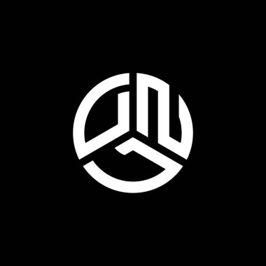 Beyaz arka planda DNL harf logosu tasarımı. DNL yaratıcı harflerin baş harfleri logo kavramı. DNL harf tasarımı.