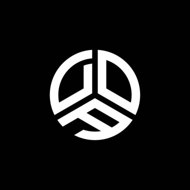 Beyaz arka planda ÖYD mektup logosu tasarımı. Yaratıcı isimlerin baş harfleri logo konsepti. ÖYD mektup tasarımı.