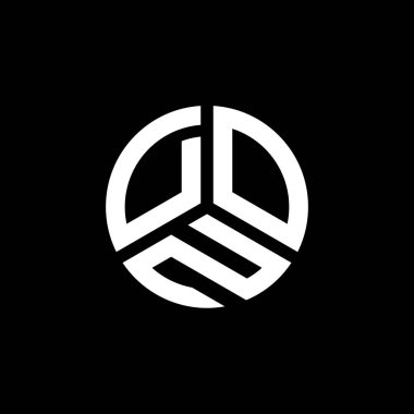 Beyaz arka planda don harfli logo tasarımı. Don yaratıcı harfler logosu konsepti. Don harf tasarımı.