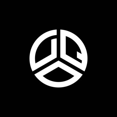 Beyaz arka planda DQO harf logosu tasarımı. DQO yaratıcı harf logosu konsepti. DQO harf tasarımı.