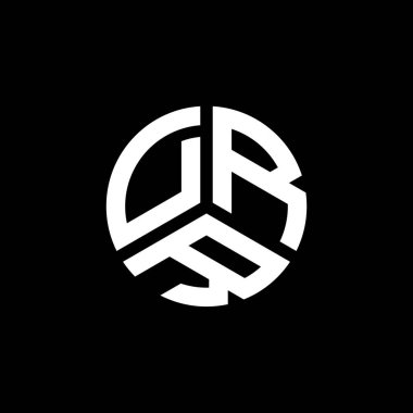 Beyaz arka planda DRR harf logosu tasarımı. DRR yaratıcı harflerin baş harfleri logo kavramı. DRR harf tasarımı.