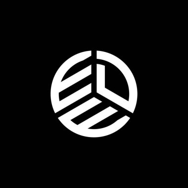 Beyaz arkaplanda EDE harf logosu tasarımı. EDE yaratıcı harf logosu kavramı. EDE harf tasarımı.