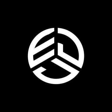 Beyaz arka planda EJJ harf logosu tasarımı. EJJ yaratıcı harflerin baş harfleri logo kavramı. EJJ harf tasarımı.