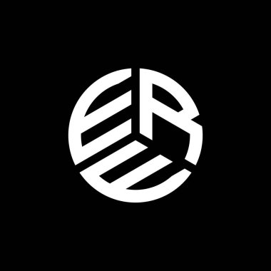 Beyaz arkaplanda bir amblem tasarımı. Yaratıcı harflerin baş harfleri logo kavramı. E harf tasarımı.