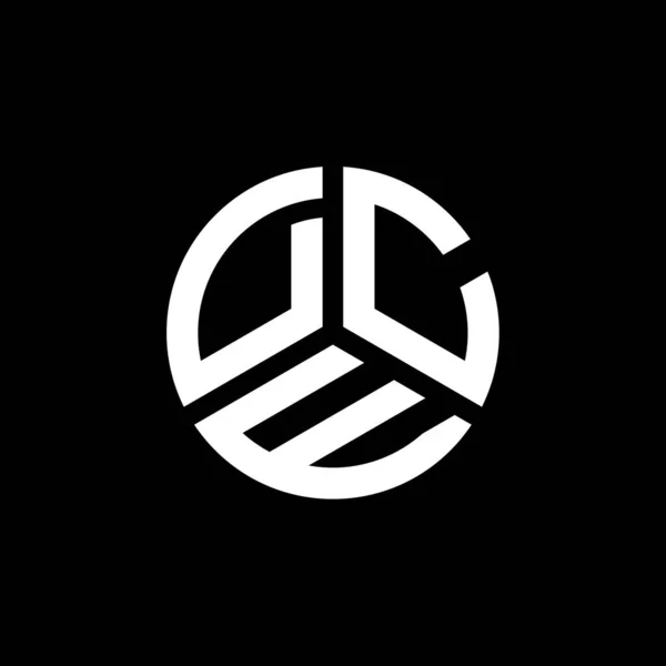Dcw Lettre Logo Design Sur Fond Blanc Dcw Initiales Créatives — Image vectorielle