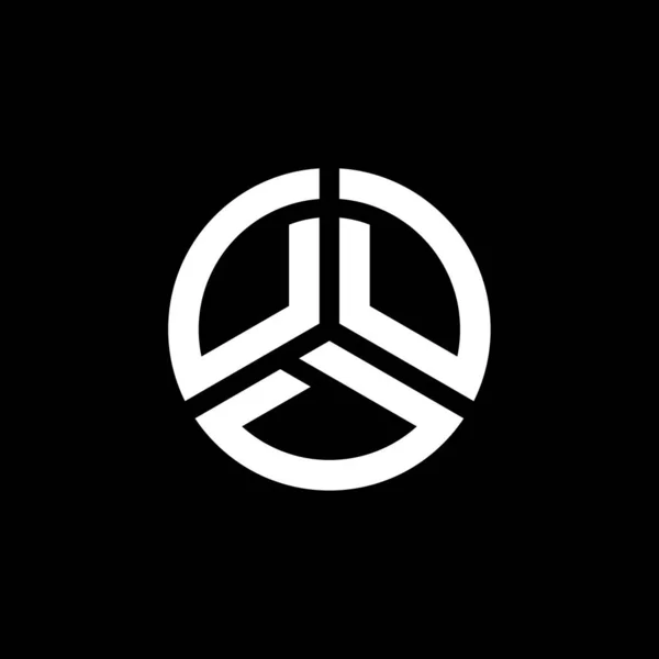 Diseño Del Logotipo Letra Ddd Sobre Fondo Blanco Ddd Iniciales — Vector de stock