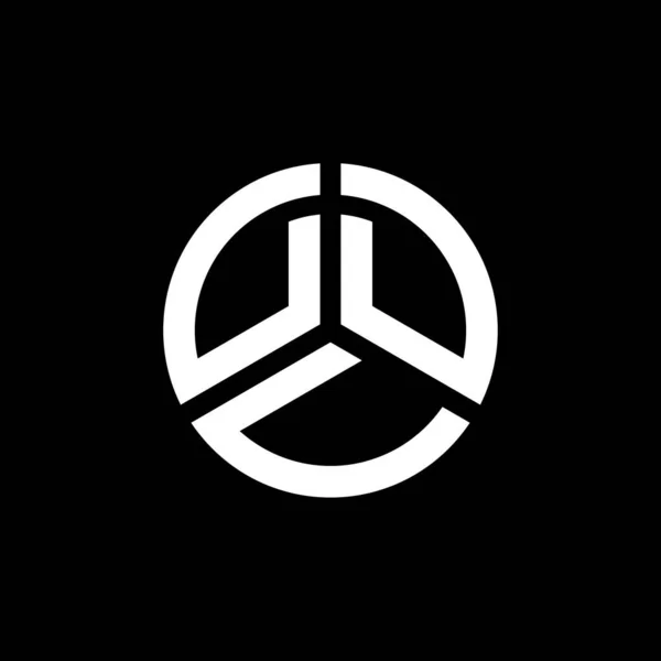 Diseño Del Logotipo Letra Ddv Sobre Fondo Blanco Ddv Iniciales — Vector de stock